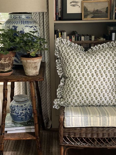 Source: Tessa Foley Interiors Nine And Sixteen, Tessa Foley, Quilted Pillow Cover, My 2022, Quilted Pillow Covers, Cottage Decor Living Room, Quilted Pillow, Cottage Decor, Country Decor