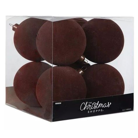 2024 Viral Hobby Lobby Dark Brown Small 80mm Flocked Ornaments. In New Condition Never Used. You Will Receive A Set Of 2 Boxes (16 Ornaments In Total). Dimensions: 3.5" X 3" X 3" Material: Plastic, Metal & Fabric Color: Dark Brown Shatterproof. The Christmas Shoppe. Hobby Lobby Ornaments, Hobby Lobby Christmas Decor, Flocked Ornaments, Hobby Lobby Christmas Ornaments, Candle Ornament, Hobby Lobby Christmas, Shatterproof Ornaments, Metal Fabric, Ornament Hooks