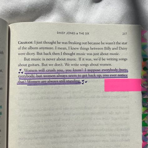 Daisy Jones And The Six Annotations, Daisy Jones And The Six, Book Annotations, Daisy Jones, Book Enthusiast, Book Annotation, Favorite Book Quotes, Book People, Literary Quotes