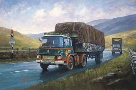 Helen Warlow, Transport Pictures, Cream Cracker, Bedford Truck, Nostalgic Pictures, Old Lorries, James Arthur, Nostalgic Art, Automotive Artwork