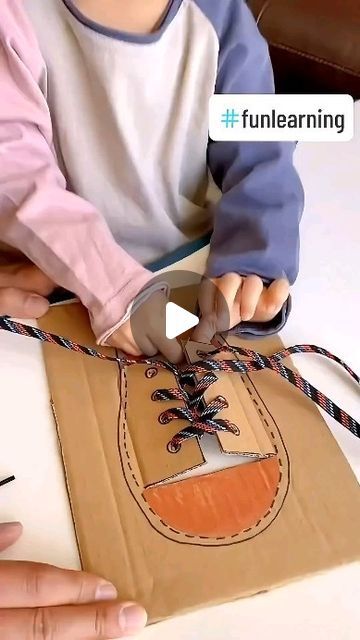 1,736 likes, 15 comments - keep.kids.busy on September 4, 2024: "DIY shoe tying fun! 👟 This simple cardboard activity is a great way to help your child learn this essential skill. Give it a try!⠀ ⠀ ⠀ SHARE 👉👉👉 ✨SHARE 👉👉👉✨⠀ ⠀ ⠀ What do you think of this activity? Would your child enjoy this? Leave a comment down below. ⬇️⬇️⬇️🙂⠀⠀⠀⠀ ⠀⠀⠀⠀⠀ ⠀ ⠀ ⁣➡️ Like ❤️, Share 👥, and Save this post for later! 👉⁣⠀⠀⠀⠀ ⠀⠀⠀⠀ ⁣⁣🌺If you have a child's heart, you will also have their mind. 🌺⠀⠀⠀ ⠀ Follow for Educational Toys For Preschoolers, Early Childhood Education Activities, Project 2025, Diy Preschool, Diy Educational Toys, Children Crafts, Diy Crafts For Kids Easy, Toy For Kids, New Kids On The Block