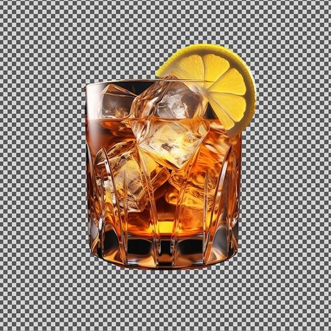 PSD a glass of whiskey with a lemon wedg... | Premium Psd #Freepik #psd Top View Photography, Photography Png, Glass Of Whiskey, Whiskey Cup, Whiskey Cups, Glass Background, View Photography, Whisky Glass, Lemon Wedge