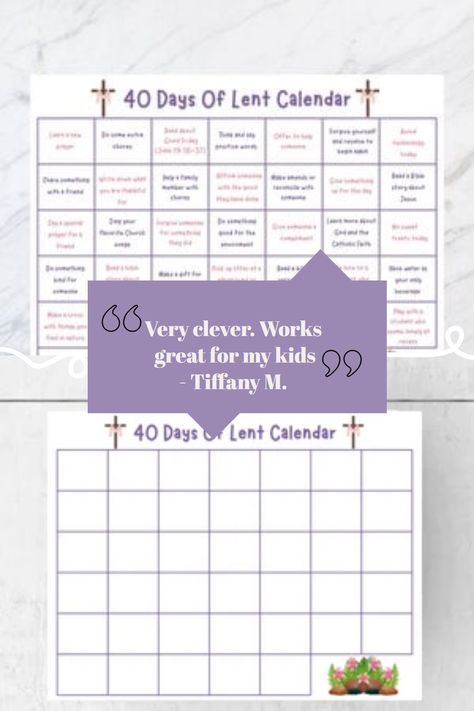 Celebrate the Pillars of Lent with the 40 Days Of Lent printable calendar. This cute Lenten Calendar is the perfect way to encourage children to learn about Easter. They can color or mark off the days of Lent as they complete the activity for the day. Throughout the Lenten season, use this calendar with your family to PRAY, SERVE, and FAST in preparation for Easter. Can be completed individually or together as a special family activity. Lent Calendar, Service Activities, 40 Days Of Lent, Catholic Lent, Activity Calendar, Family Prayer, Calendar For Kids, Lenten Season, Mom Life Hacks