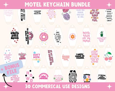 Motel Keychain Svg, Retro Motel Keychain, Libbey Glass Svg, Hotel Keychain, Keychain Designs, Retro Motel, Keychain Svg, Motel Keychain, Keychain Design