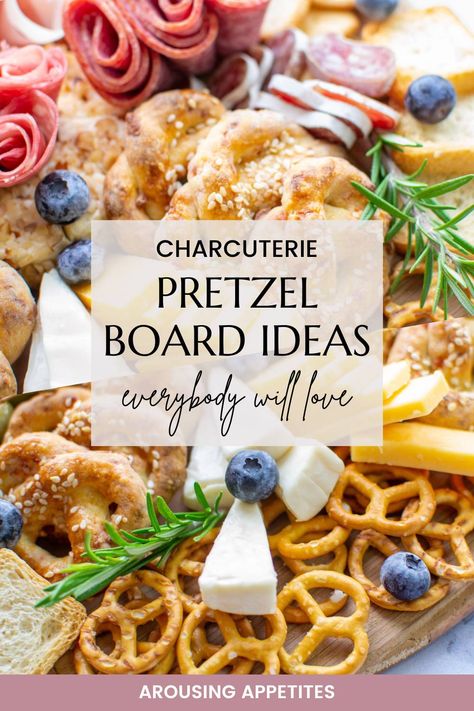 It's a tasty and visually stunning way to enjoy your favourite healthy cured meats. Pretzel Board Display, Soft Pretzel Charcuterie Board, Charcuterie Pretzel, Pretzel Board Ideas, Soft Pretzel Board, Pretzel Charcuterie Board Ideas, Pretzel Platter, Pretzel Charcuterie Board, Pretzel Charcuterie