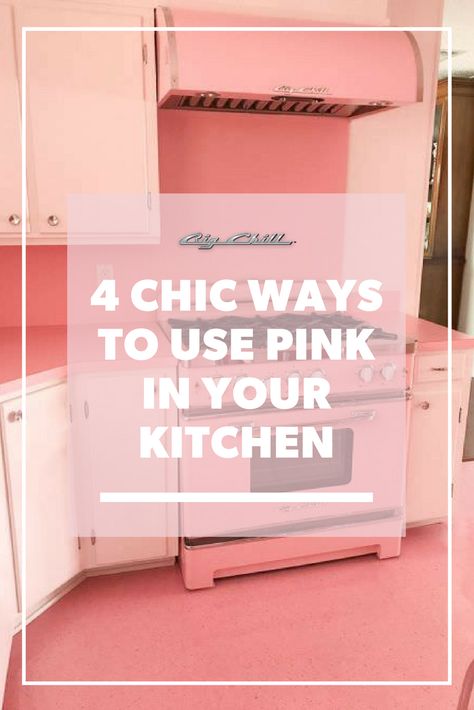 Pink Home Ideas, Pink And Grey Kitchen, Pink Kitchen Walls, Pink Kitchen Cabinets, Drinks Non Alcoholic, Pink Kitchen Appliances, Different Colors Of Pink, Big Chill Appliances, Blue Punch Recipe