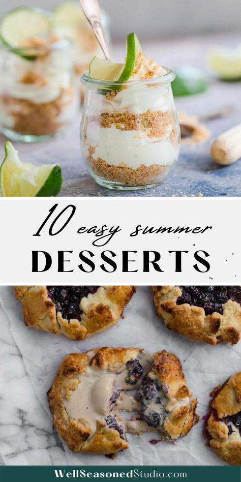 Summer Desserts Frozen, Easy Comfort Desserts, Summer Desserts For Party, Desserts For A Banquet, Desserts For Entertaining, Summer Dinner Party Desserts, Desserts That Go With Seafood, Dessert For A Potluck, Dessert Recipes For 2 People