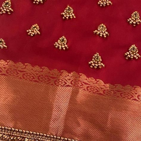 Maroon Blouse Aari Work Designs, Copper Blouse Designs, Wedding Blouses, Good To Make, Blending Colors, Aari Blouse, Maroon Blouse, Aari Work Blouse, Hand Work Blouse