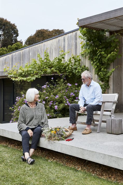 Coastal Court, Flinders — Bower Architecture & Interiors Bower Architecture, 70’s House, Thermal Mass, Single Story Homes, Mornington Peninsula, Aging In Place, Beach House Style, Natural Ventilation, Architecture Interiors