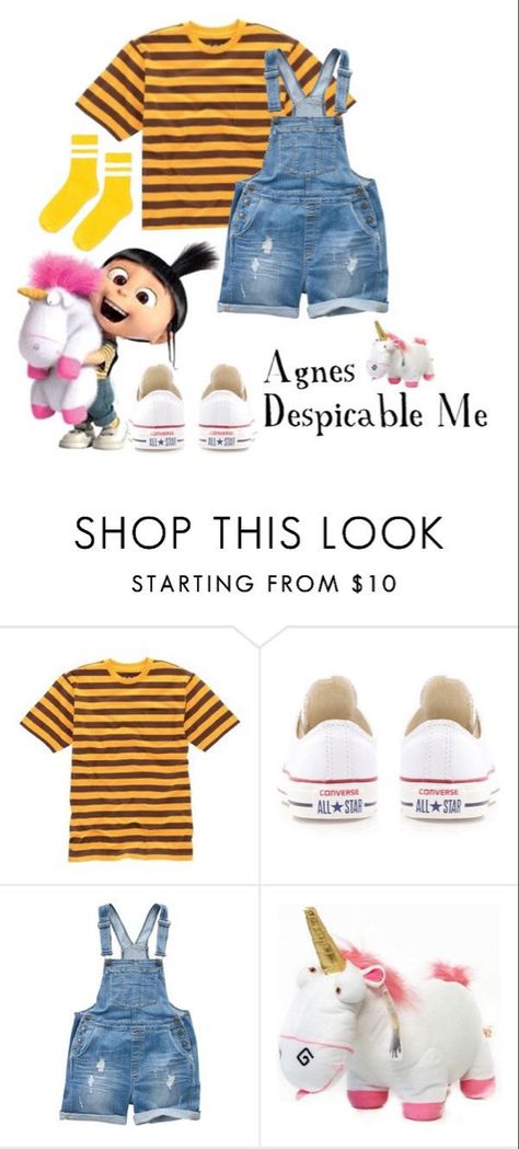 Diy Agnes Costume, Agnes Halloween Costume, Goofy Costume Ideas, Unique Disney Costumes For Women, Agnes Costume Despicable Me, Girls Costume Ideas Kids, Diy Cartoon Costumes, Agnes Despicable Me Costume, Halloween Costumes Overalls