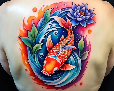 Unraveling Koi Fish Tattoo Meaning for You Fish Tattoo Meaning, Koi Fish Tattoo Meaning, Koi Fish Colors, Fish Tattoo Design, Black Koi Fish, Japanese Koi Fish Tattoo, Koi Tattoo Design, Koi Fish Designs, Blue Koi