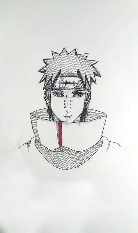 Easy to draw , sketch anime  / learn to draw /pain #akatsuki #draw #anime #naruto #pain Naruto Sketch Easy, Akatsuki Drawing, Pain From Naruto, Naruto Pain, Naruto Drawings Easy, Naruto Drawing, Naruto Madara, Pain Naruto, Naruto Sketch Drawing