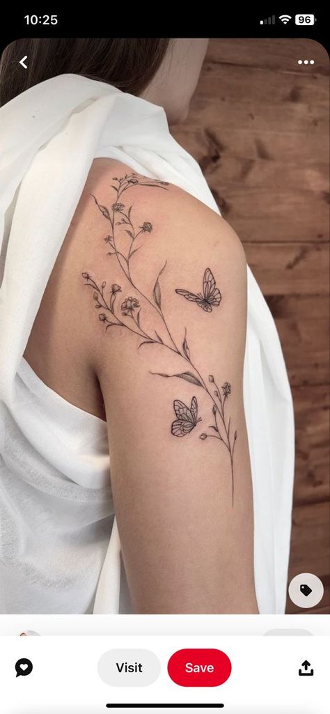 Wrap Shoulder Tattoos For Women, Upper Arm Tattoos For Women Flowers, Floral Vine Shoulder Tattoo, Ear To Shoulder Tattoo, Vines On Shoulder Tattoo, Wraparound Tattoo Arm, Upper Arm Wrap Tattoo, Shoulder Wrap Tattoo Women, Shoulder Upper Arm Tattoo For Women