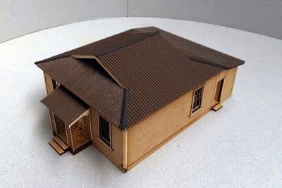 Barnardbuilt: 1/48th 1920s New Zealand Railway House for NZ Convention Dutch Gable, Dutch Gable Roof, Miniature Architecture, Gable Roof, Feeling Pretty, Social Housing, Model Railway, Model Railroad, House In The Woods