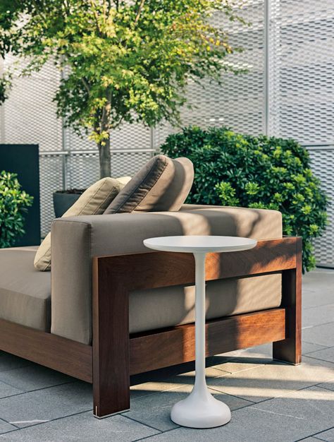 Minotti Outdoor Nook, Modern Living Room Sofa Set, Sala Set, Wooden Couch, Terrace Furniture, Wooden Sofa Set Designs, Wooden Sofa Designs, Living Room Sofa Set, Set Sofa