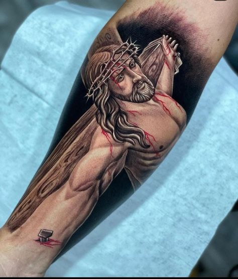 God Tattoos For Men Jesus, God Tattoos For Men, Tattoos Spanish, Jesus Tattoo On Arm, God Tattoos For Women, Jesus Forearm Tattoo, Jesus Hand Tattoo, Jesus On Cross Tattoo, Jesus Tattoo Sleeve