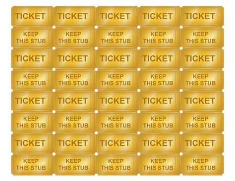 Free Printable Golden Ticket Templates | Blank Golden Tickets Blank Ticket Template, Golden Ticket Template, Movie Ticket Template, Polar Express Tickets, Gold Ticket, Ticket Template Free, Raffle Tickets Printable, Event Ticket Template, Raffle Tickets Template