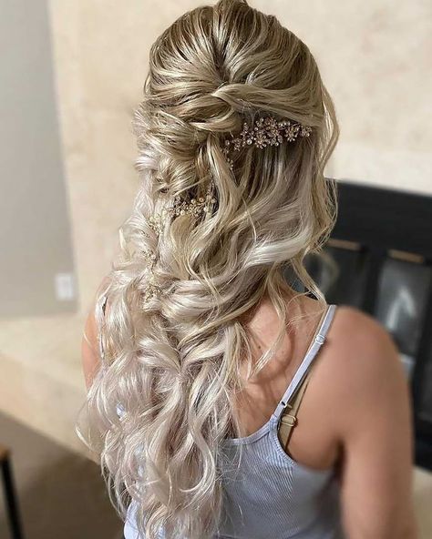 Swept-Back Wedding Hairstyles: 30 Best Looks & Expert Tips Double Braid Hairstyles, French Hairstyles, Wedding Hair Up, Mother Of The Bride Hair, Double Braid, Lob Haircut, Hairstyles Wedding, Wedding Hairstyles Half Up Half Down, Wedding Hair Inspiration