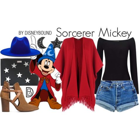 Disney Bound - Sorcerer Mickey (a more summer friendly version, though) Disney Cosplay Ideas, Disney Character Outfits, Disney Bound Outfits Casual, Sorcerer Mickey, Disney Dress Up, Disney Themed Outfits, Cute Disney Outfits, Disney World Outfits, Disney Inspired Fashion