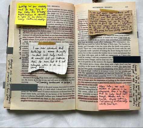 Annotating Wuthering Heights, Wuthering Heights Annotated, Annotating Books Key, Books Annotated, Book Annotation Tips, Annotated Books, Book Tabs, Book Reading Journal, Book Annotations