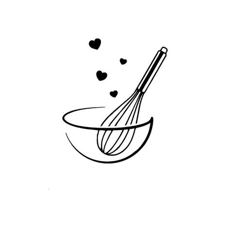 Bakery Tattoo Ideas, Baking Symbols, Baking Tattoo Ideas, Whisk Tattoo, Baking Tattoo, Baking Drawing, Whisk Logo, Eco Logo Design, Diy Baby Room Decor