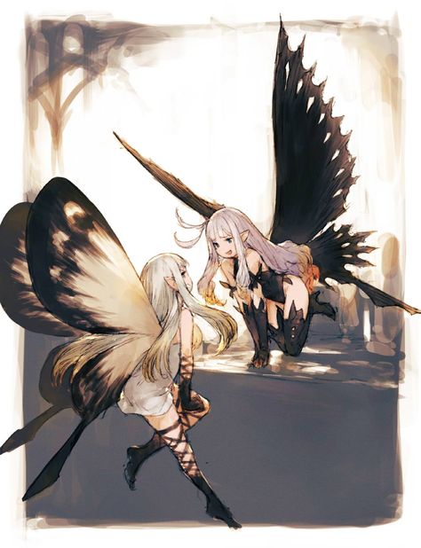 Bravely Default, Mythical Creatures Art, Arte Fantasy, 판타지 �아트, Fairy Art, 영감을 주는 캐릭터, Creature Art, Fantasy Character Design, 그림 그리기