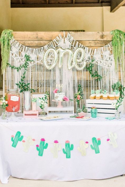 Boho Cactus, Themed First Birthday, First Birthday Party, First Birthday, Cactus, Jade, Birthday Party, Birthday, Photography