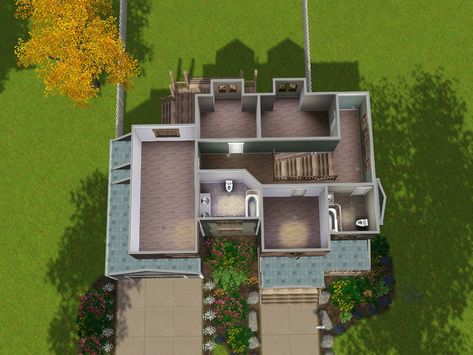 Sims Builds, Sims House Design, Unique Houses, Sims House, The Sims Resource, House Layouts, Sims Resource, Sims 3, House Designs