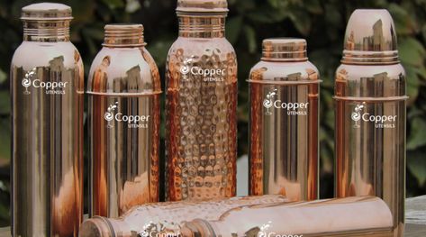 For thousands of years, people have been drinking water stored in copper vessels. Ancient Ayurvedic scriptures suggest the various health benefits of keeping water in copper vessels. In fact, the current medical sciences are also supporting this amazing ancient practice. Copper Water Bottle, Copper Vessel, Drinking Vessels, Vegan Lifestyle, Drinking Water, Health Benefits, Health Tips, Barware, Water Bottle