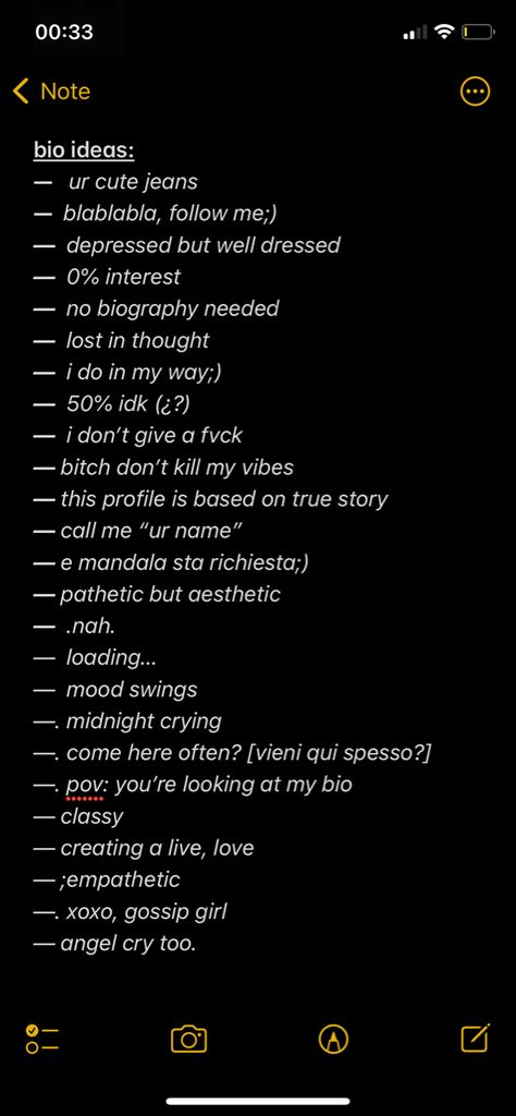 Spam Bio Ideas Instagram, Insta Bio Quotes, Name For Instagram, Instagram Names, Insta Bio, Lost In Thought, Insta Captions, Bio Quotes, Cute Jeans