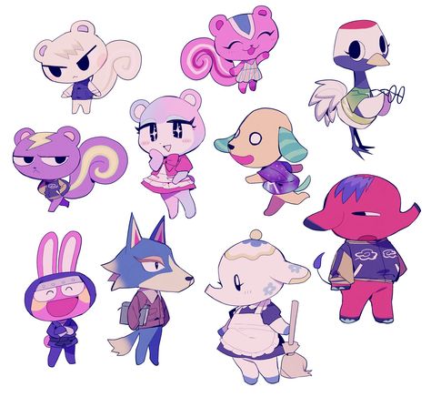 Tanooki Animal, Animal Crossing Human Fanart, Animal Crossing Character Base, Animal Crossing Flick, Animal Crossing Oc, Acnh Fanart, Cute Animal Crossing, Dik Dik, Animal Crossing Fan Art