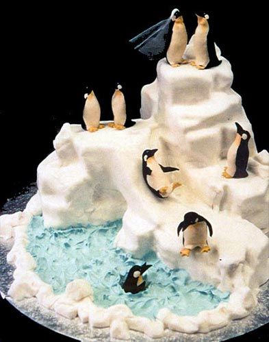 Cakes ...I Wish I could Make Penguin Cake Ideas, Animal Cake Ideas, Winter Torte, Penguin Cake, Penguin Cakes, Penguin Party, Place Wedding, Animal Cakes, Gateaux Cake