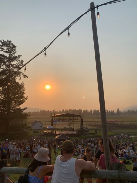 Music Festival Camping Aesthetic, Under The Big Sky Festival, Montana Living Aesthetic, Hannah Montana Summer Aesthetic, Bozeman Montana Summer, Country Music Festival Aesthetic, Summer In Montana, Country Festival Aesthetic, Montana Summer Aesthetic