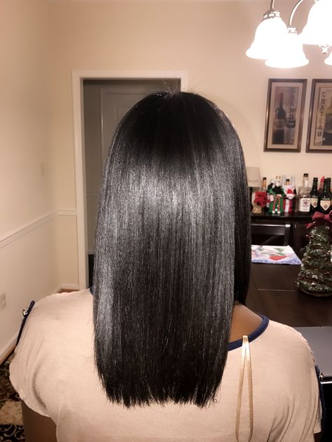 Relaxer 12/13/16 Long Relaxed Hair, Relaxed Hair Journey, Relaxed Hair Care, Silk Press Natural Hair, Silk Press, Hair Laid, Real Hair, Hair Crush, Long Black Hair