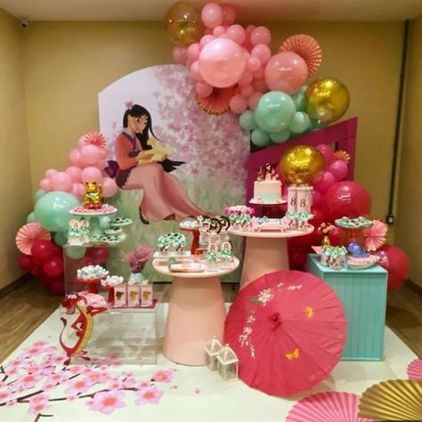 Princess Mulan Birthday Party idea ✨ #princessmulanbirthday #princessbirthdayparty🎈🎂🎊 #mulandisney #mulanbirthdayparty #mulanpartyideas Mulan Birthday Party, Mulan Birthday, Multicultural Festival, Princess Mulan, Birthday Party Idea, Mulan Disney, Princess Birthday Party, Mulan, Event Decor