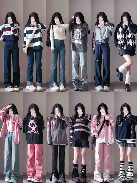 Ootd Korean, Casual College Outfits, Korean Casual Outfits, Model Poses Photography, Casual Style Outfits, Casual Summer Outfits, Teen Fashion Outfits, College Outfits, Cute Fashion