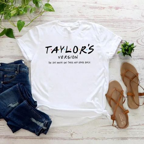 https://www.etsy.com/uk/listing/1237757124/taylors-version-t-shirt-inspired-by?click_key=3ba9450c5096a8dc3d775b05965ed9d2cb4bd66e%3A1237757124&click_sum=466b0145&ref=shop_home_active_2&frs=1 Swiftie Shirt, Show Design, Taylor S, T Shorts, Friends Tv, She Song, T Shirts With Sayings, Shirts With Sayings, Baby Onesies