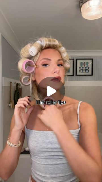 ACQUIRED STYLE on Instagram: "The tips you needed to hear!! #hairrollers #hairtutorial #hairinspiration #hairrollertutorial" How To Put Rollers In, How To Apply Hair Rollers, Diy 70s Hair, Hot Rollers Long Hair, 70s Curls Tutorial, How To Hot Roll Your Hair, How To Do Rollers In Hair, Hair Rollers Before And After, Roller Placement Hair