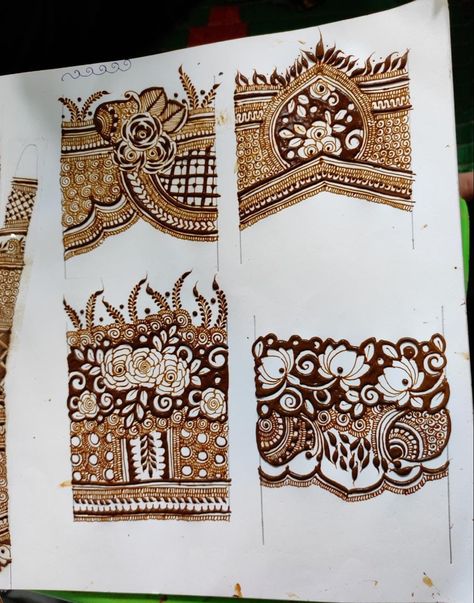 Artistic Mehendi, Mehndi Practice, Easy Mehendi, Short Mehndi Design, Simple Arabic Mehndi, Simple Arabic Mehndi Designs, Bridal Songs, Bridal Mehendi Designs Hands, Work Sheet