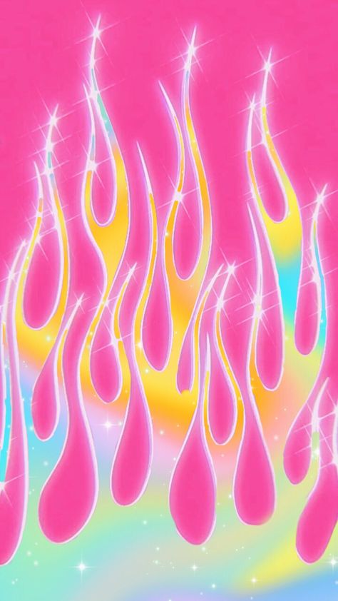 #glitter #wallpapers #aesthetic #flames  #baddiestyle #custom 90s Pattern Aesthetic, Pink Flame Aesthetic, Pink Flames Wallpaper, Phone Backgrounds Y2k, Weheartit Aesthetic, Aesthetic Flames, Flames Aesthetic, Flames Background, Rainbow Flames