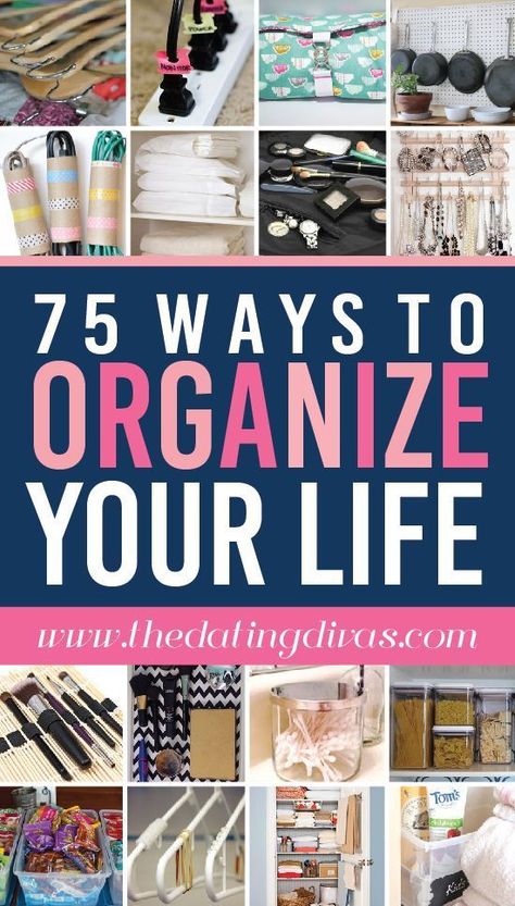 Not all of these are conducive to a minimalist lifestyle but there are some cute ideas in here. Ways To Organize, Organized Life, Household Organization, Home Organisation, Organizing Tips, Organize Declutter, Storage Hacks, Organization Tips, Organize Your Life