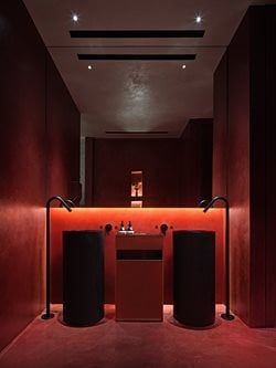 Chinese Restaurant Interior Design, Chinese Restaurant Interior, Hotpot Restaurant, Restaurant Bathroom, Restaurant Pictures, Hangzhou China, Restroom Design, New Staircase, Design Café