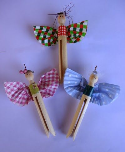 Cat 'n Cart Crafts: Dolly Peg Angels Clothespin Crafts Kids, Peg Angels, Clothes Pin Ornaments, Clothespin Crafts Christmas, Dolly Pegs, Wooden Peg Dolls, Christmas Clothespins, Wood Peg Dolls, Handmade Christmas Crafts