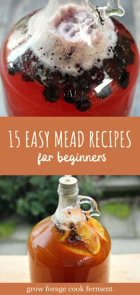 Mead Wine Recipes, Make Mead, Mead Recipes, Homemade Wine Recipes, Honey Mead, Mead Wine, How To Make Mead, Mead Recipe, Fermented Honey