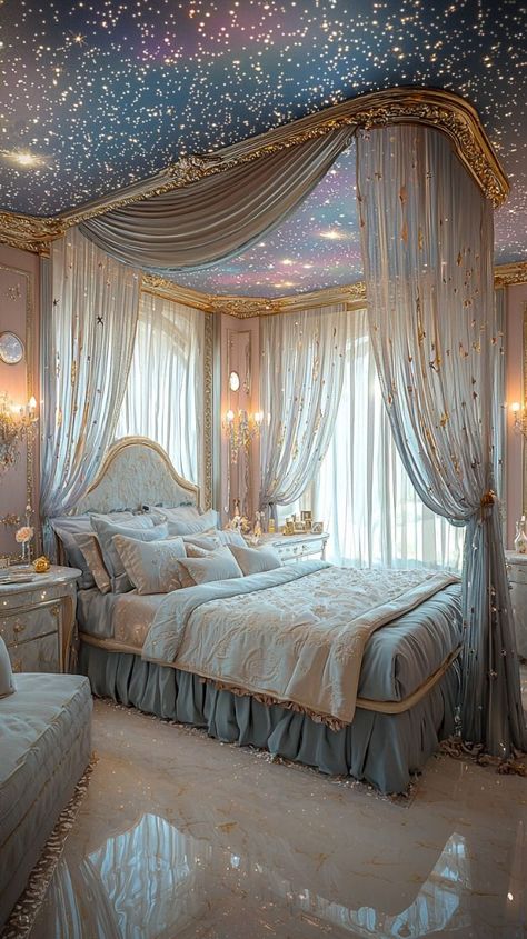 Moonacre Bedroom, Boho Witchy Bedroom, Fairytale Room, Fairytale Bedroom, Blue Bedrooms, Dream House Bedroom, Fall Bedroom Ideas, Fairy Bedroom, Dream Bedroom Inspiration