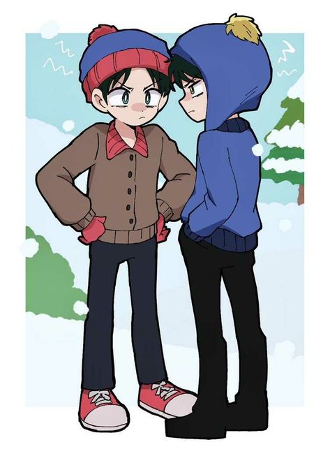 #staig #stanmarsh #craigtucker #southpark Staig South Park, Sp Owo, D G, Chores Chart, Craig South Park, Kyle South Park, South Park Fanart, 영감을 주는 캐릭터, Dream Art