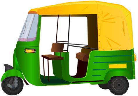 Auto Riksha Drawing, Auto Rickshaw Drawing, Notice Board Decoration, Auto Clipart, Transportation Preschool Activities, Free Cartoon Characters, Land Transport, Type Fonts, Auto Rickshaw