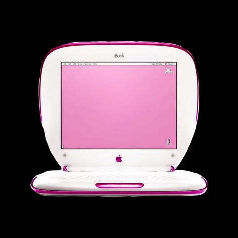 Computer Y2k, Transparent Technology, 2000s Computer, Y2k Myspace, Pink Imac, Y2k Computer, Flip Phone Aesthetic, Pink Computer, Apple Ibook