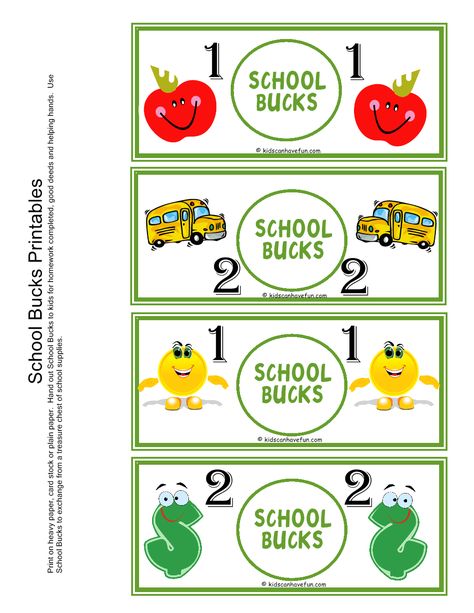 school bucks Reward Bucks, Chore Cards, Student Rewards, Teaching Resources Primary, Kids Rewards, Adoption Certificate, Kids Money, Family Learning, Kids Night