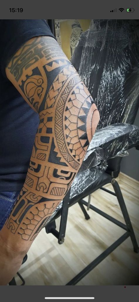 Marquesan Tattoo, Forearm Band Tattoos, Marquesan Tattoos, Maori Tattoo Designs, Norse Tattoo, Gothic Tattoo, Hand Tattoos For Guys, Maori Tattoo, Band Tattoo